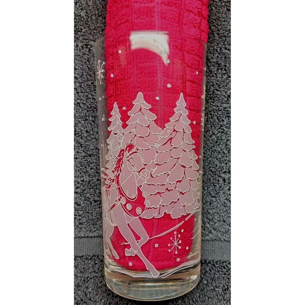 Avon Presidents Club 1995 Holiday Gift Set of 4 Christmas Glasses In Box NEW